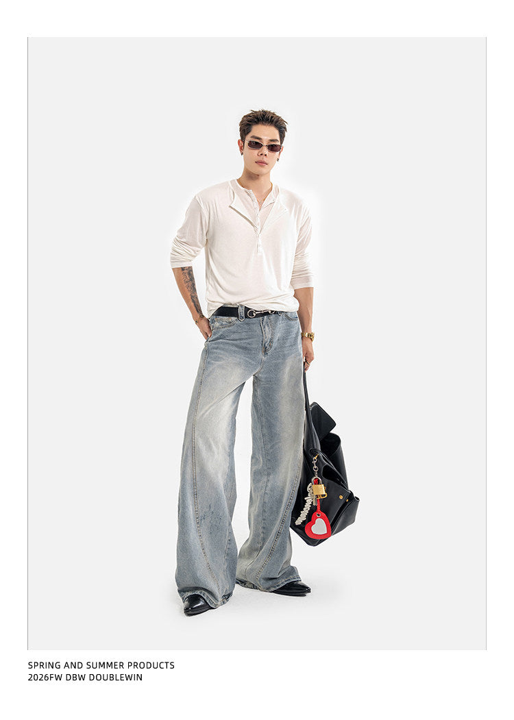 Gradient Denim Pants
