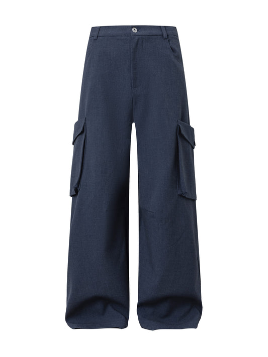 Textured Pocket Cargo Pants
