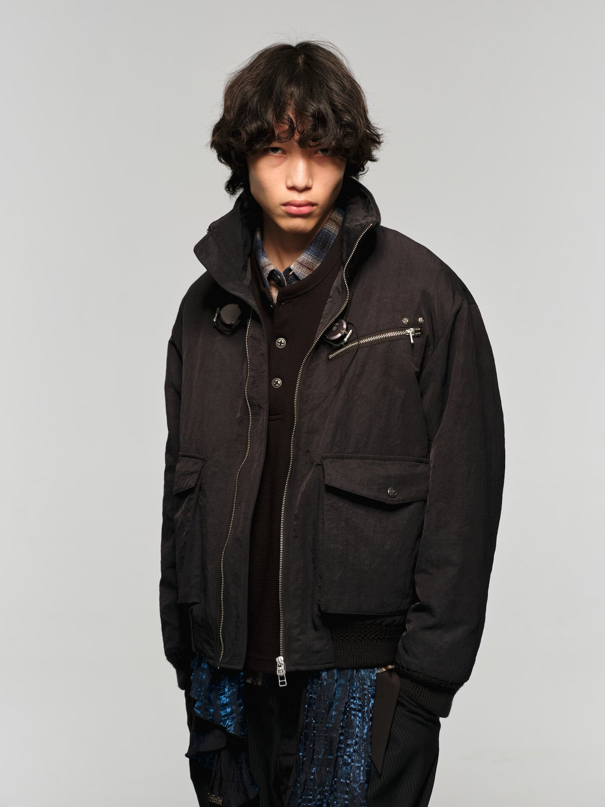 High-Neck Cotton Jacket