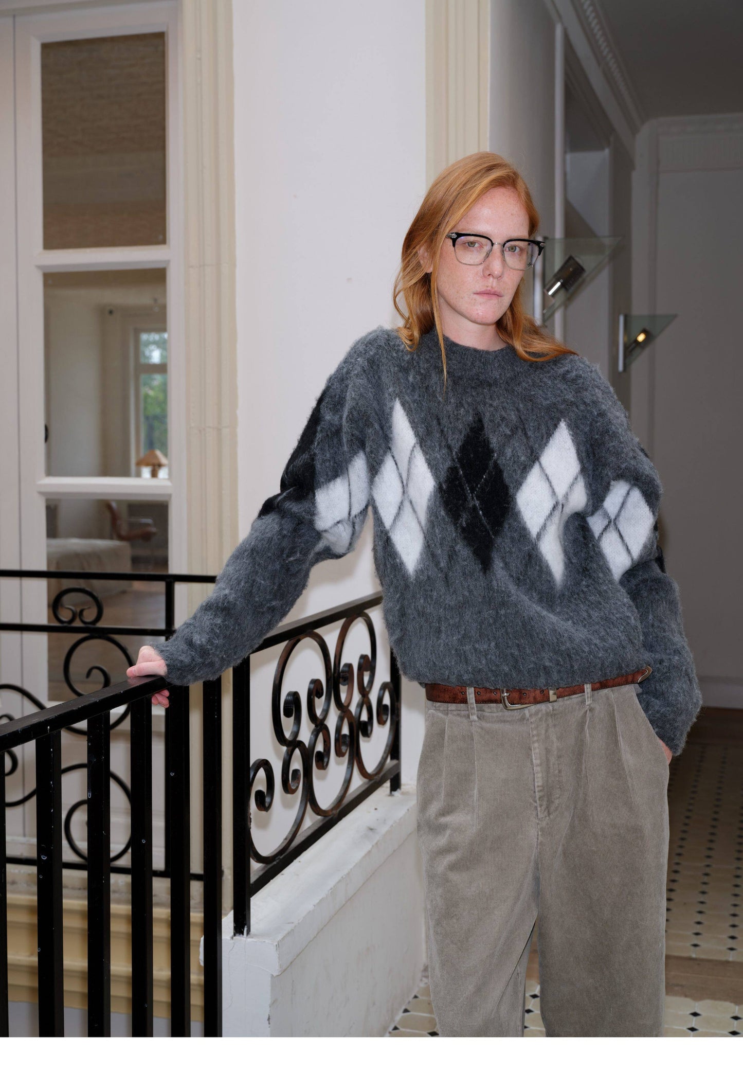 Wool-Blend Relaxed Crewneck Sweater