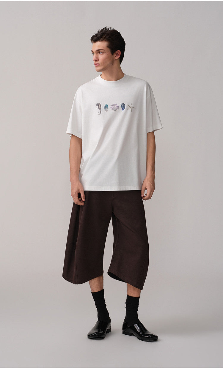 Loose-Fit Casual 3/4-Length Shorts