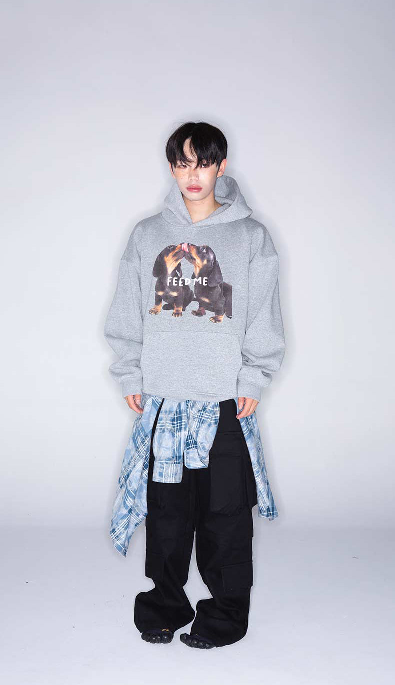 Printed Hooded Sweatshirt