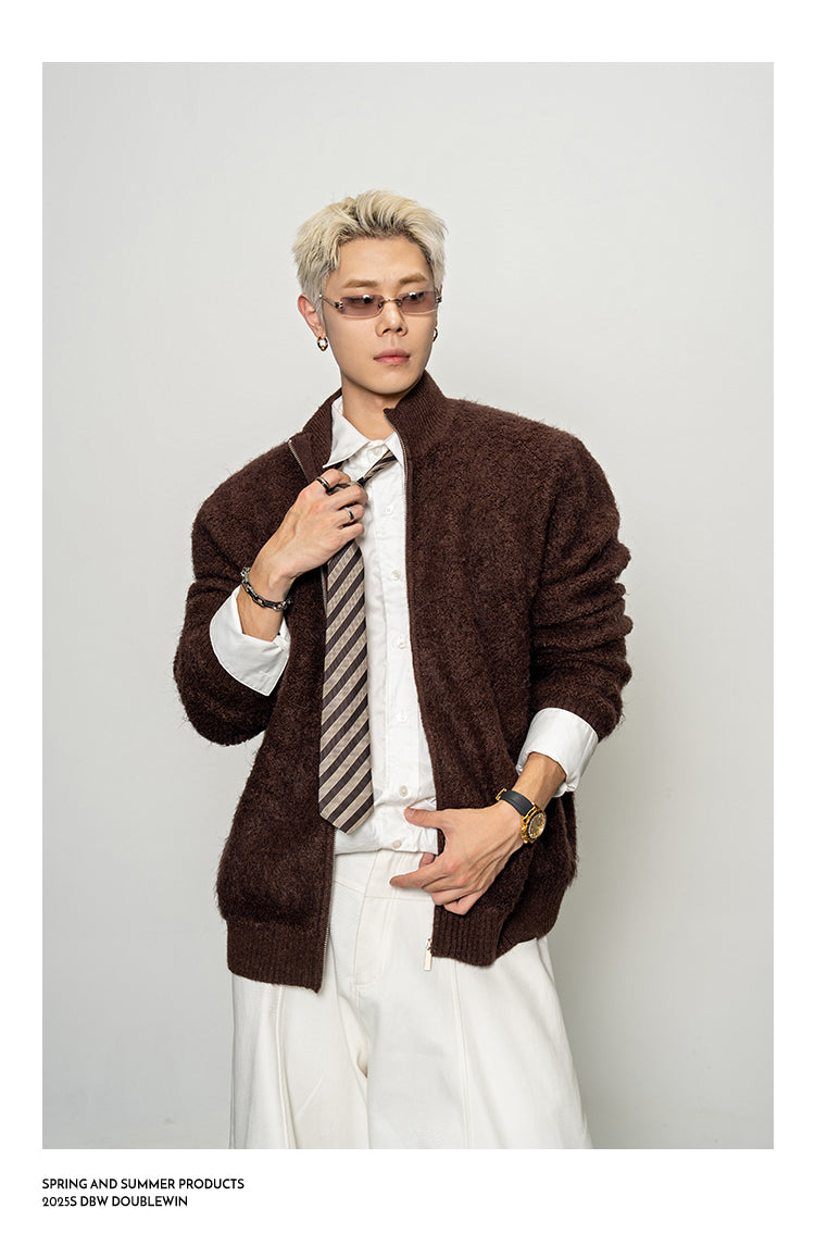 Soft Velvet Cardigan