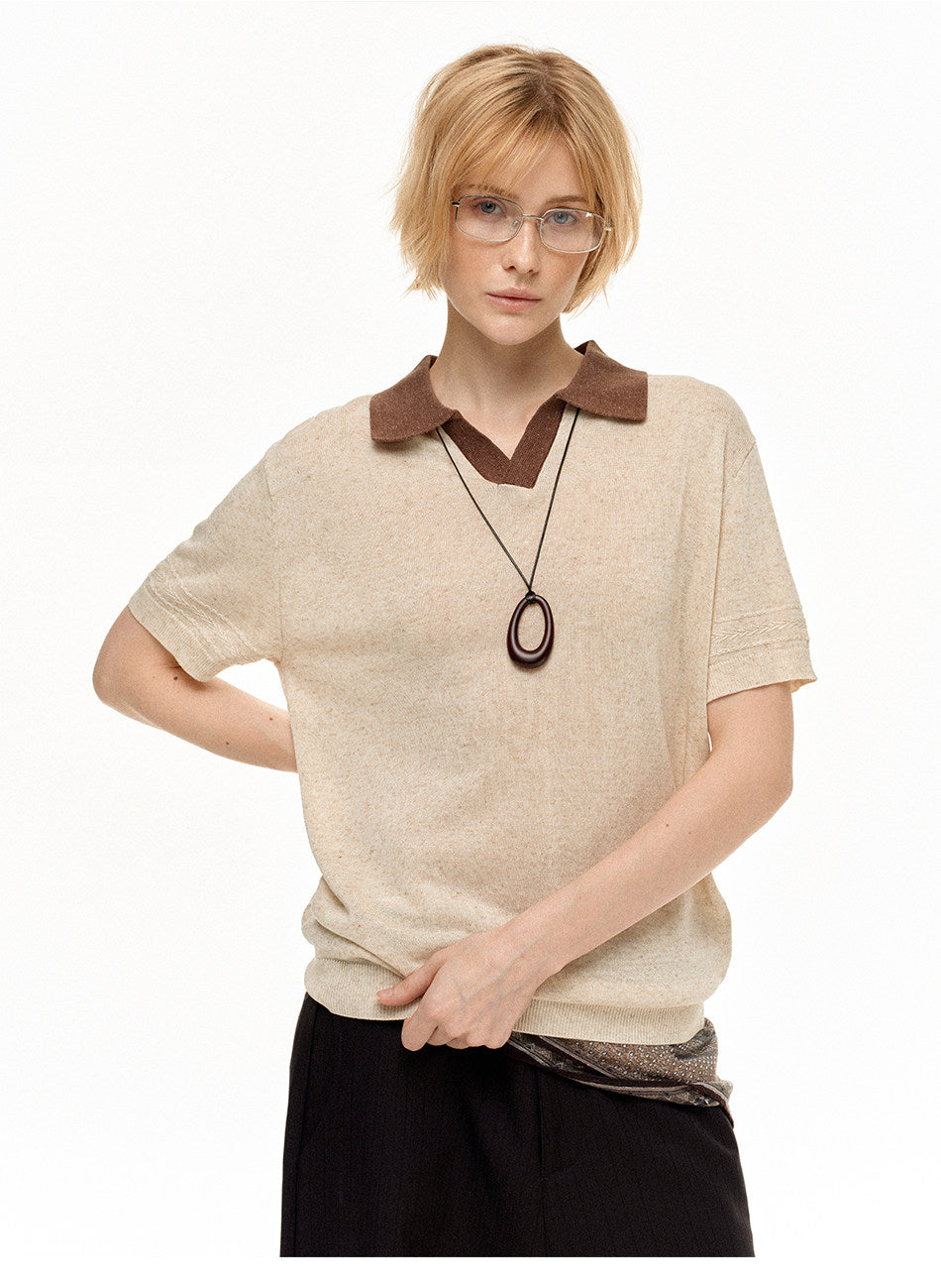 Contrast Polo Shirt