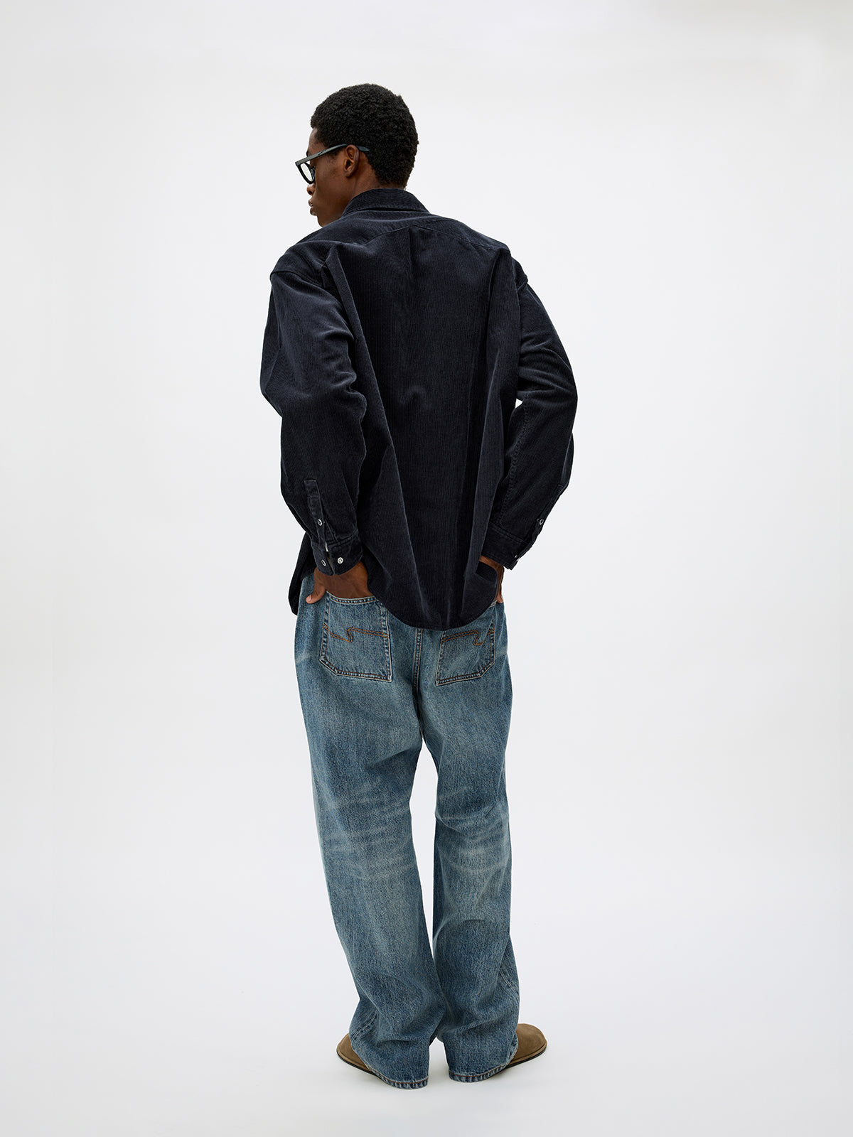 Corduroy Shirt with Pockets