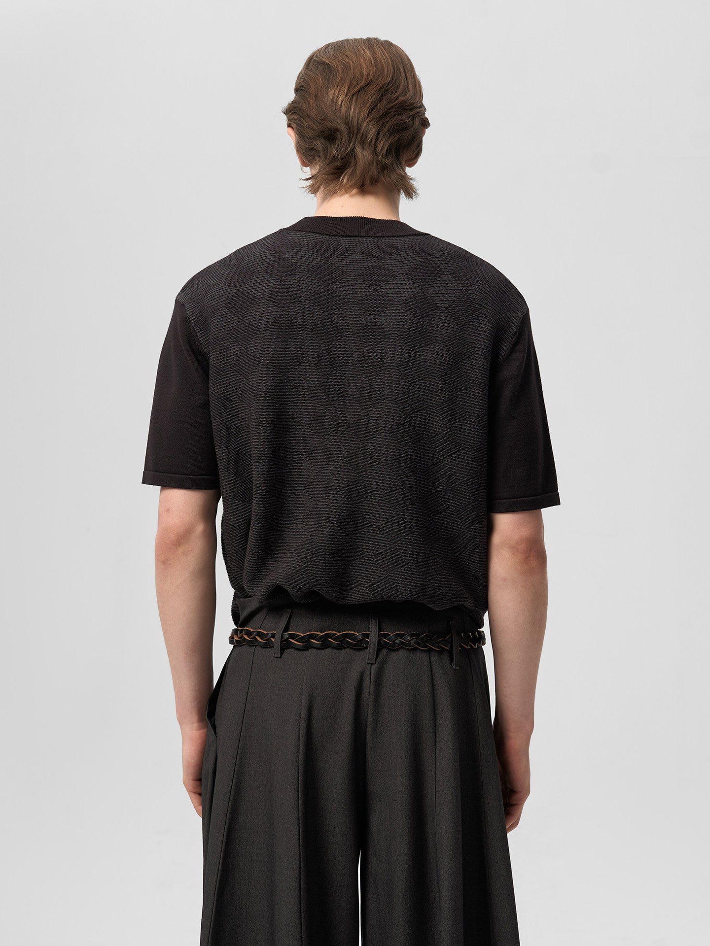 Playing Card Print Knit Shirt