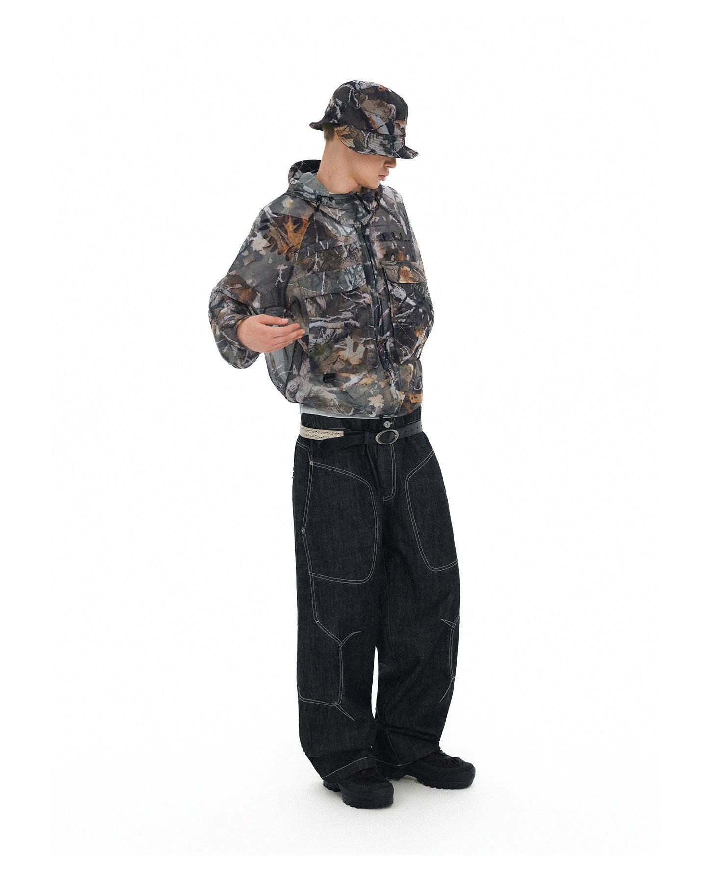 Sickle-Cut All-Season Denim Pants