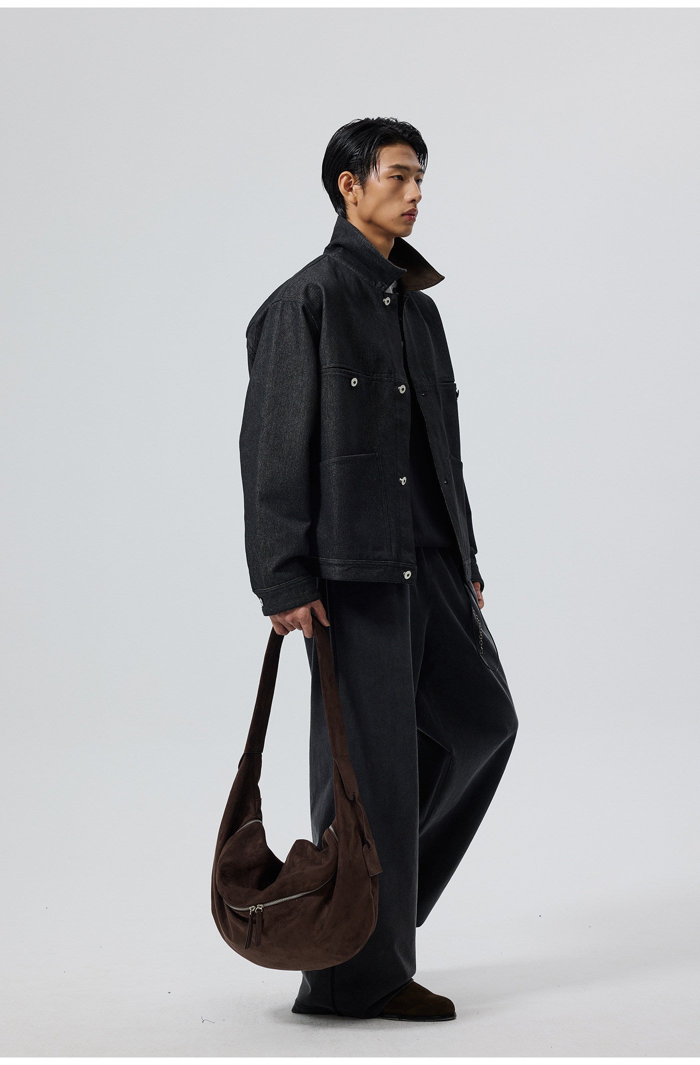 Corduroy Collar Denim Jacket