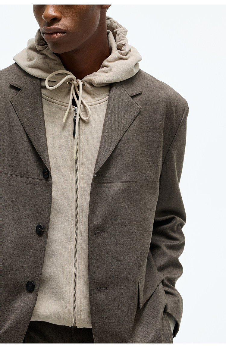 Notch Lapel Casual Jacket