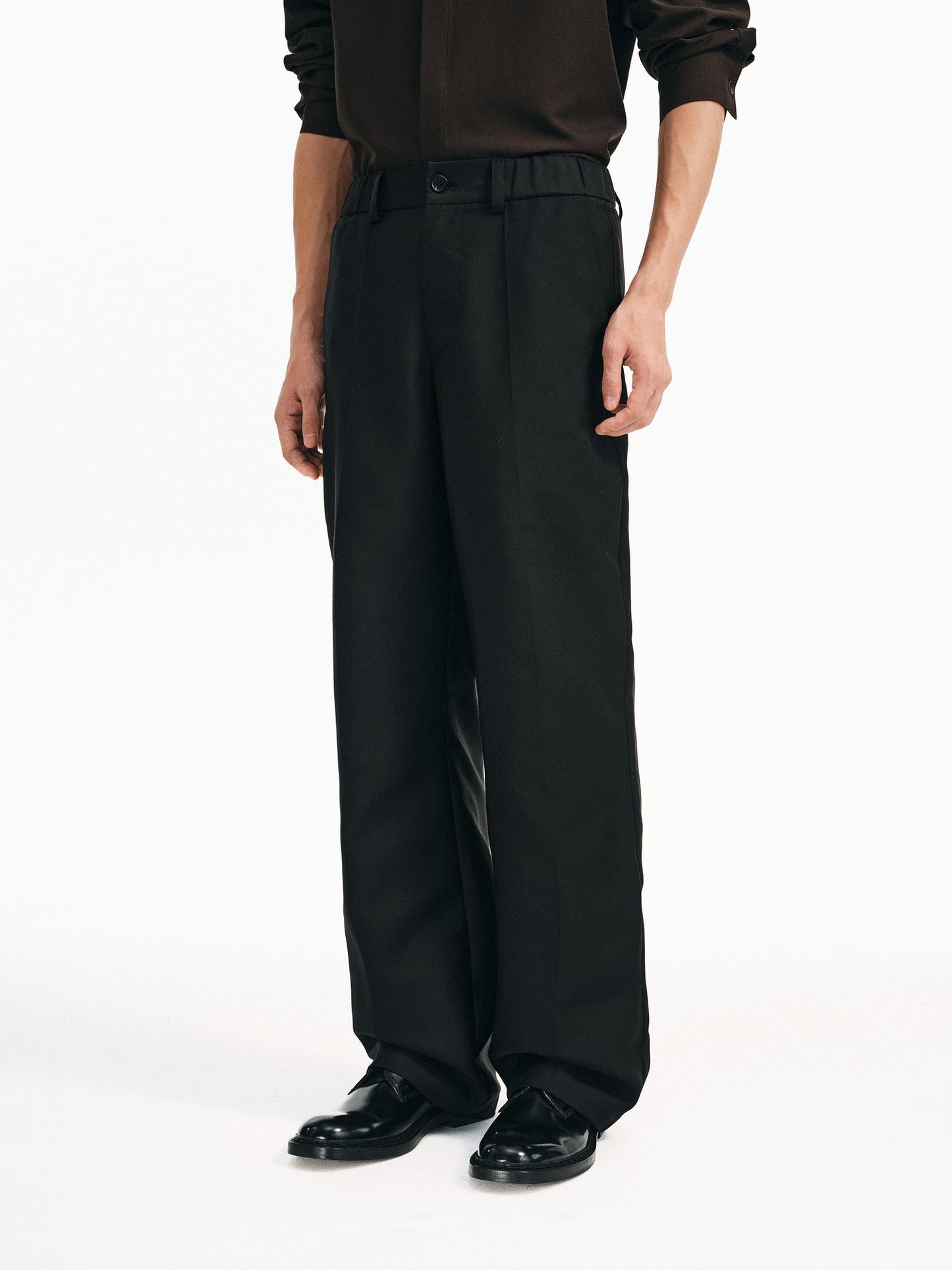 Mid-Rise Straight Leg Pants