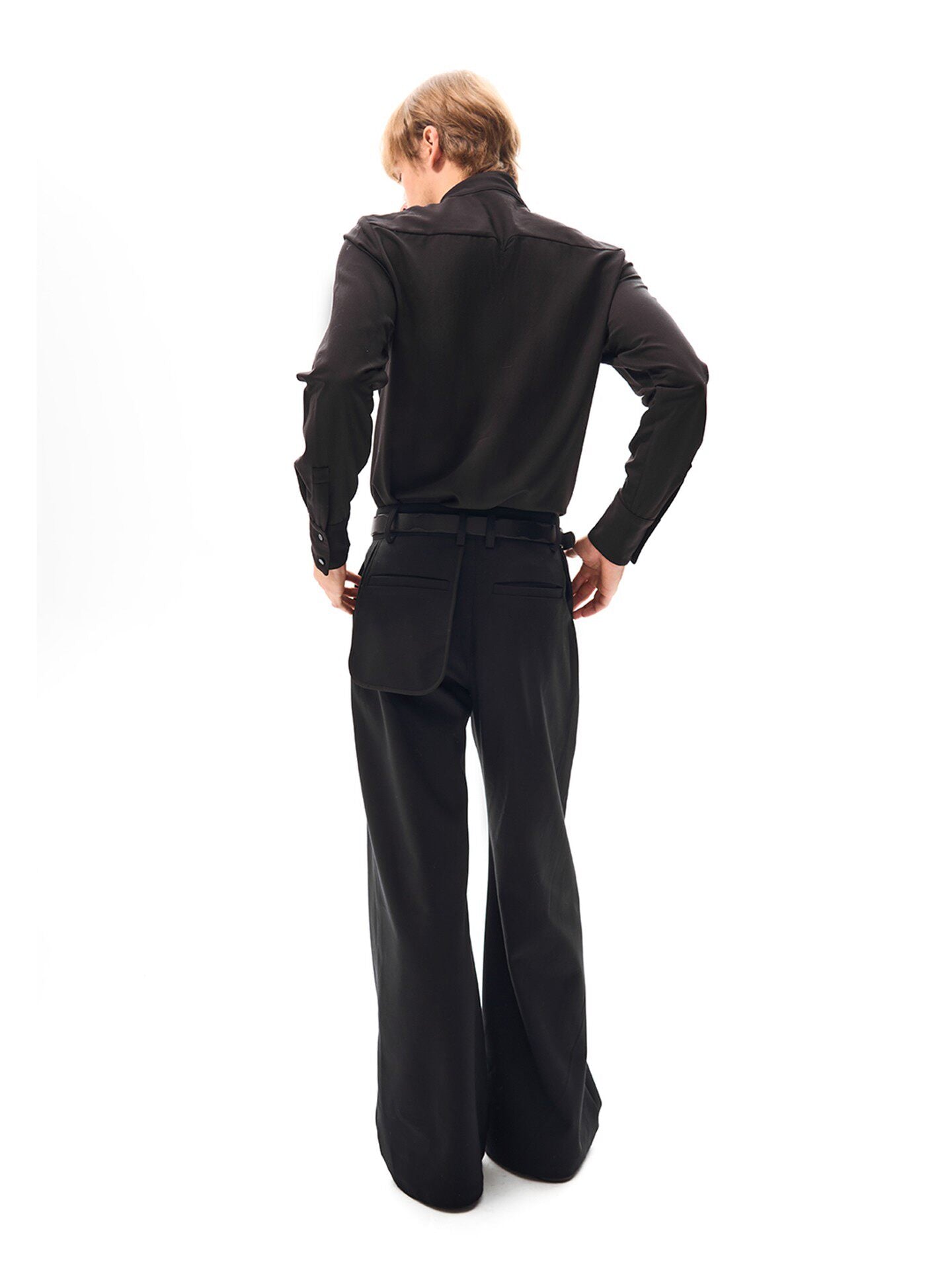 Side Placket Casual Pants