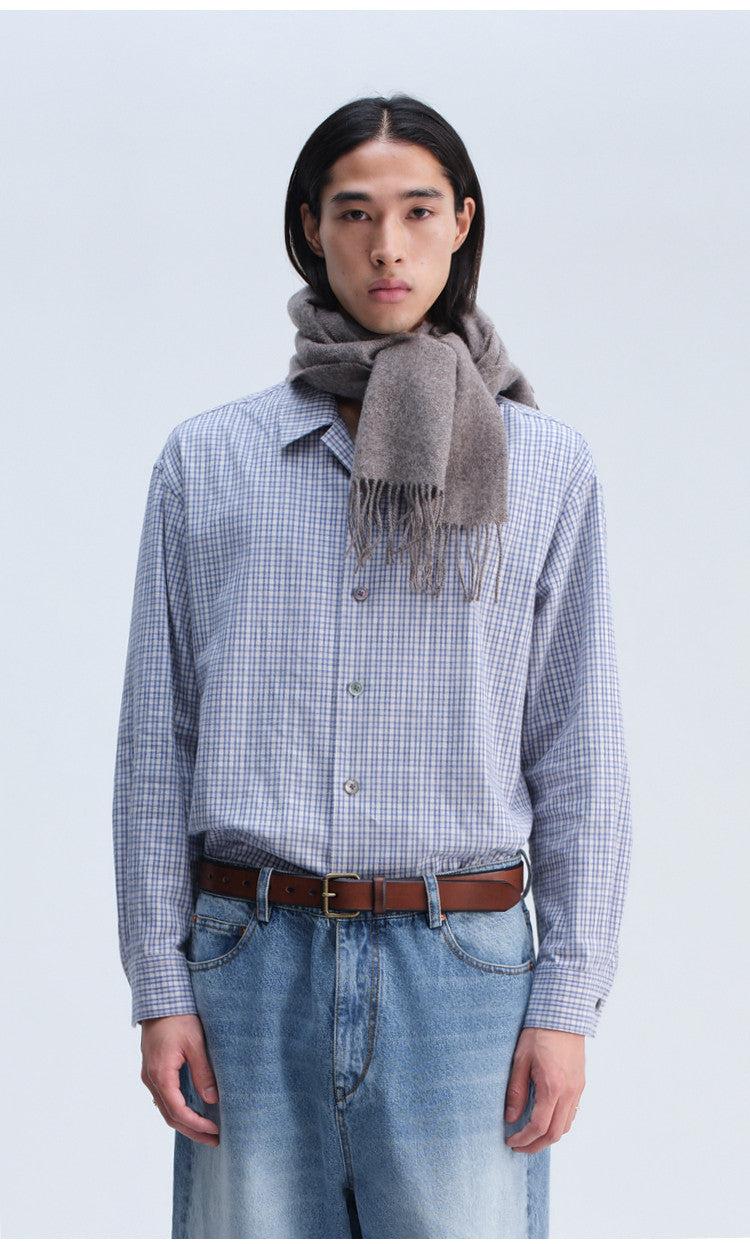 Casual Check Shirt with a Relaxed Fit