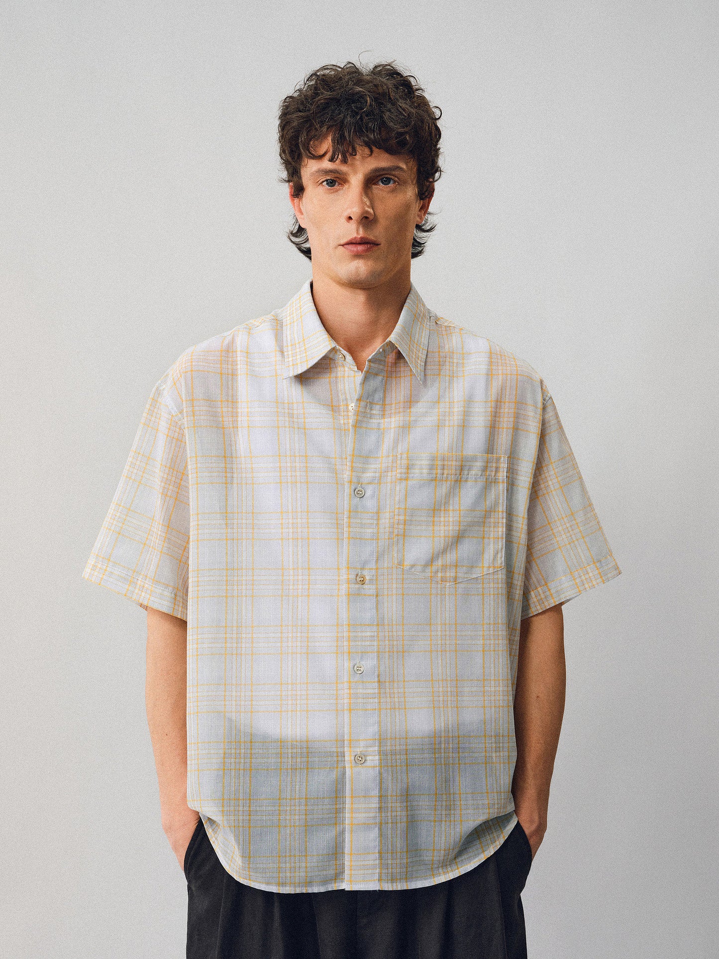 Imported Linen Check Shirt