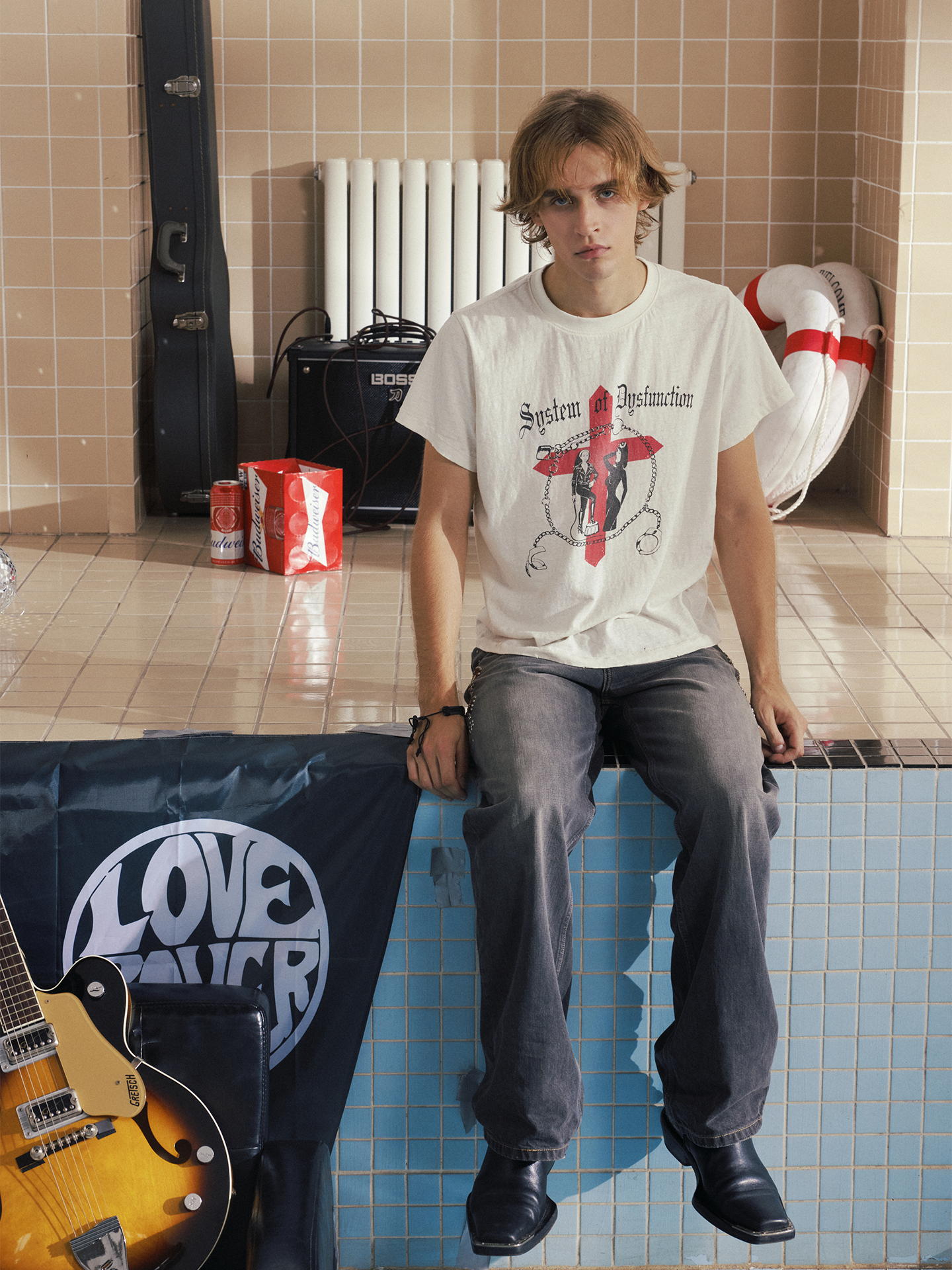 Retro Wash Print T-Shirt