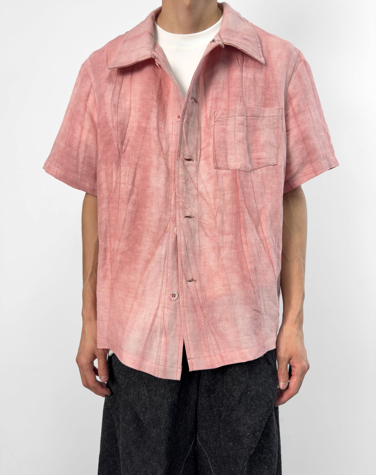 Pleated Washed Shirt