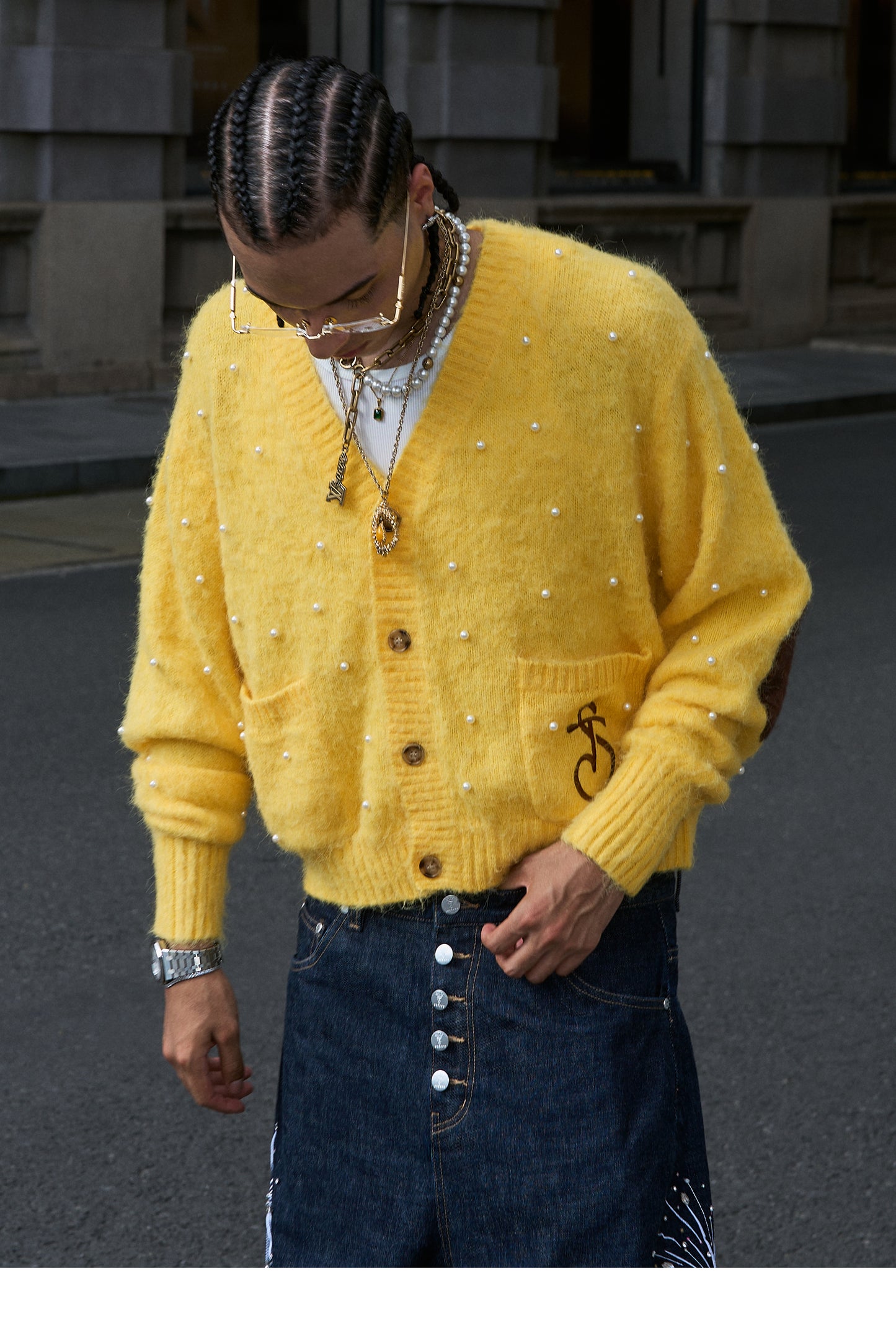 Pearl Short Wide Cardigan