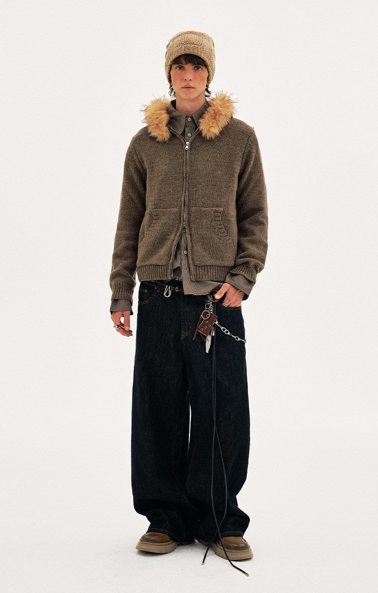 Hooded Knit Cardigan