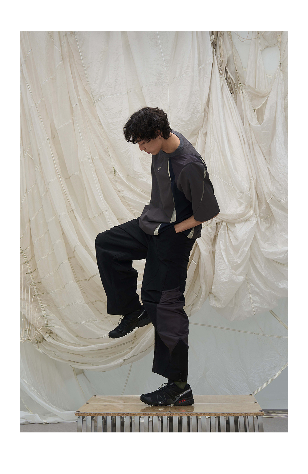 Windproof Deconstructed Casual Pants