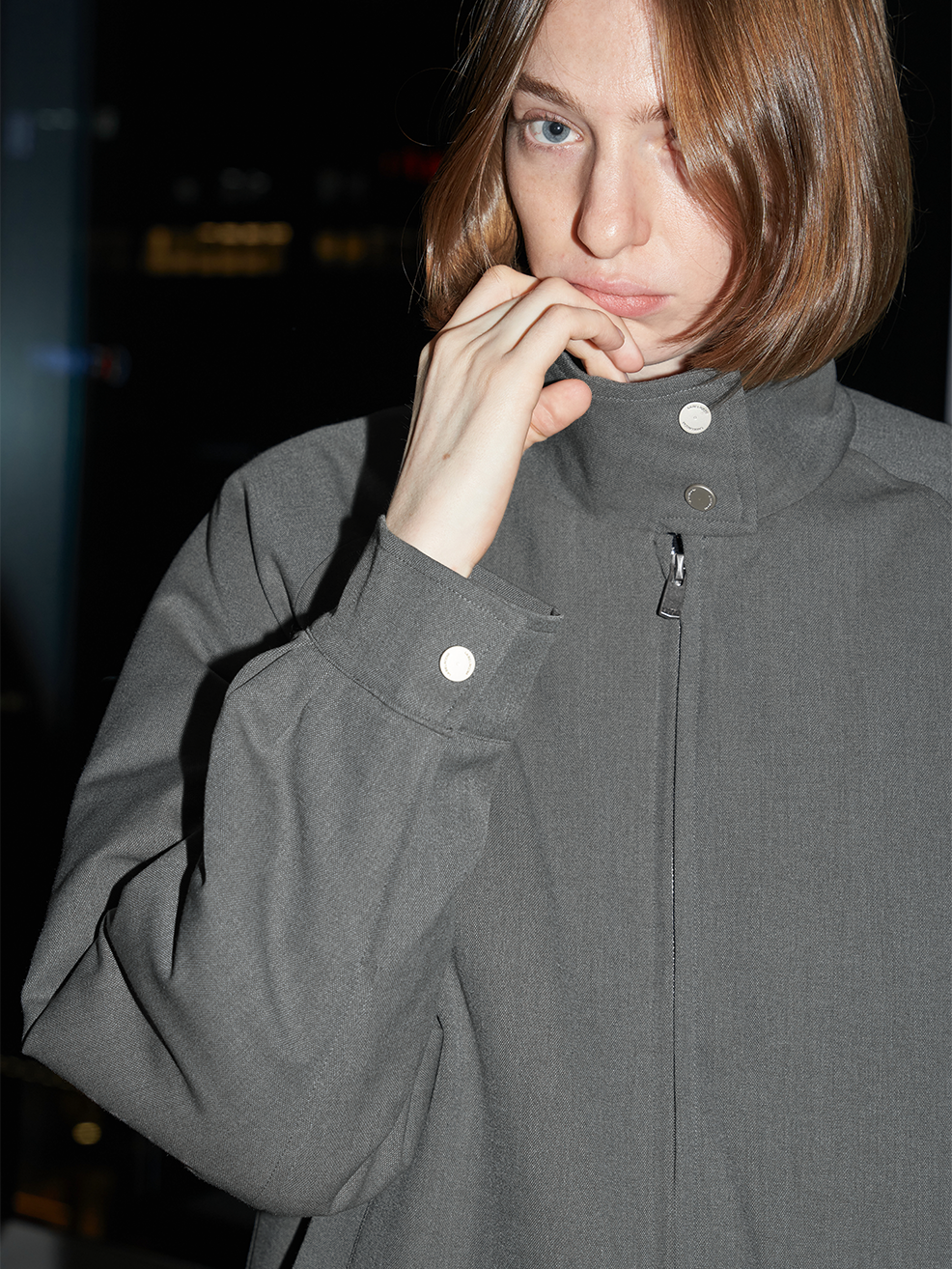 Raglan-Cut Quilted Jacket