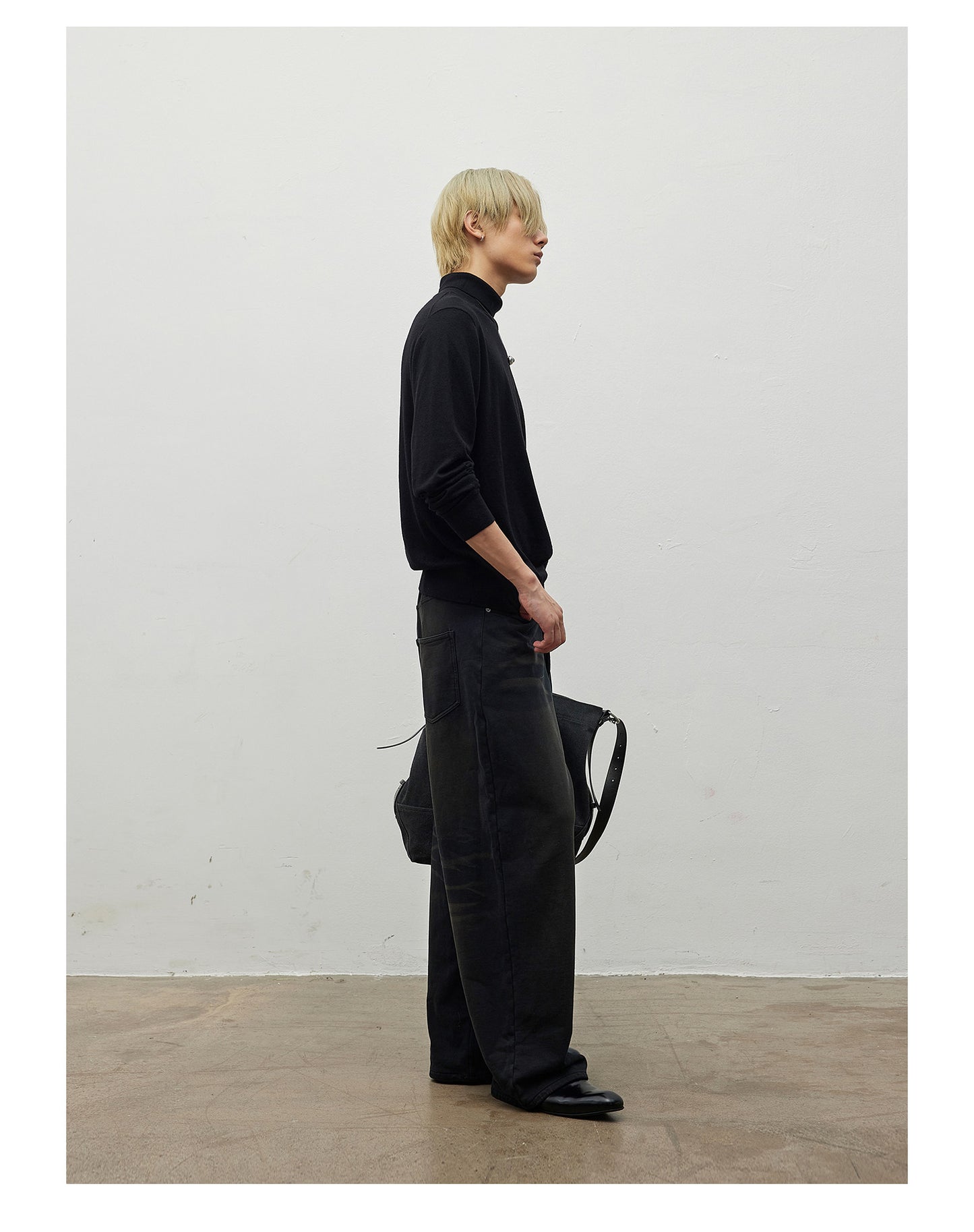 Faux Denim Sweatpants