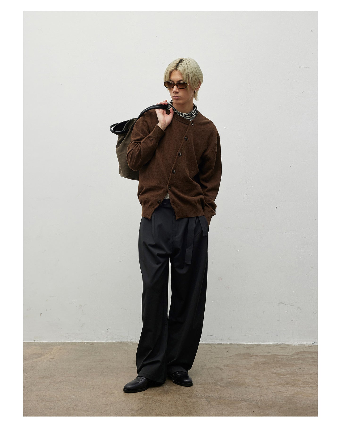 Premium Wool Button-Down Cardigan