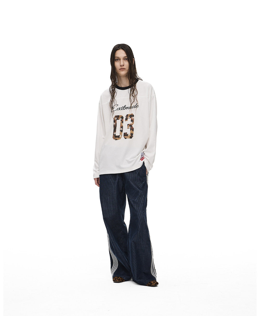 Leopard-Print Star & Number T-Shirt