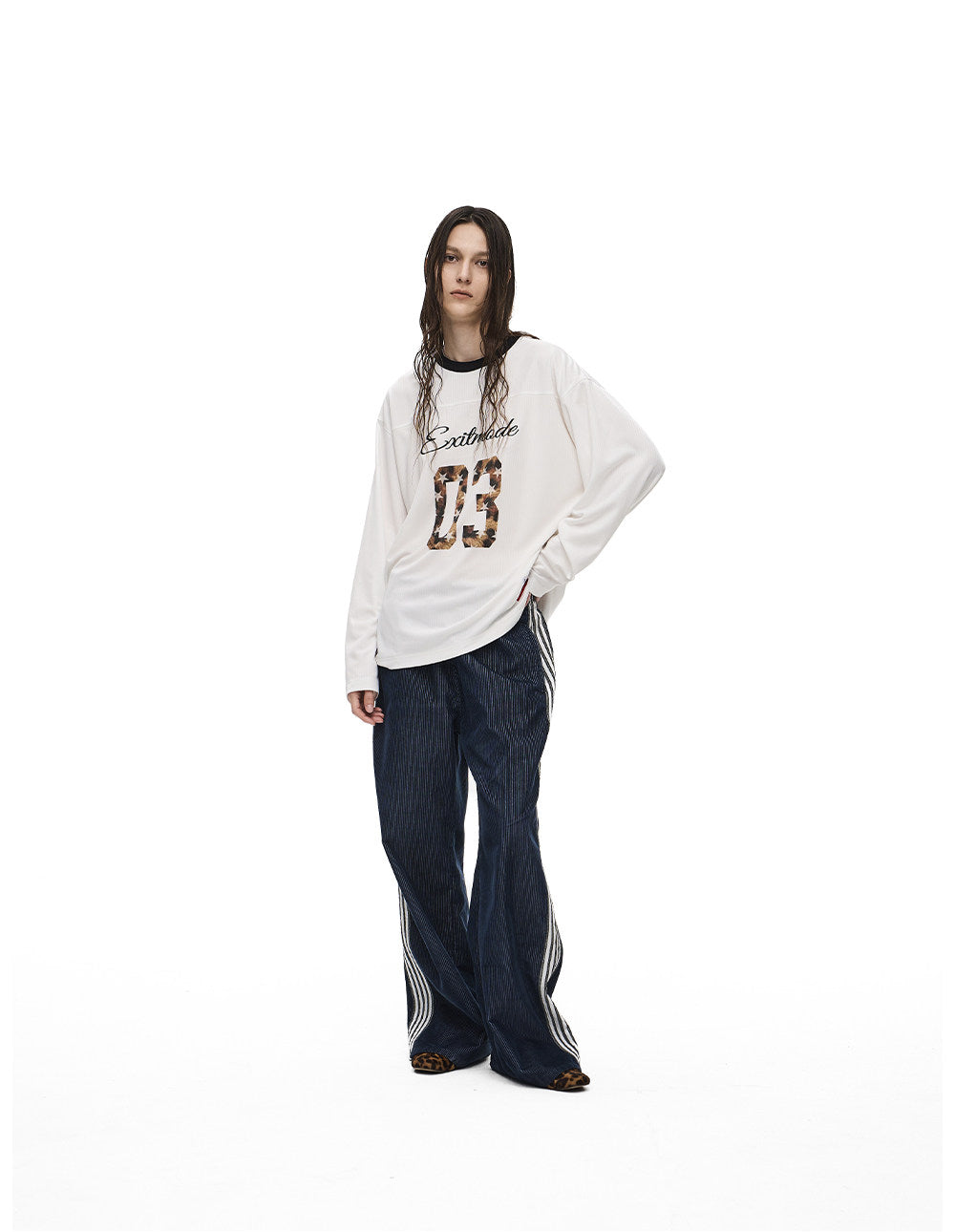 Leopard-Print Star & Number T-Shirt
