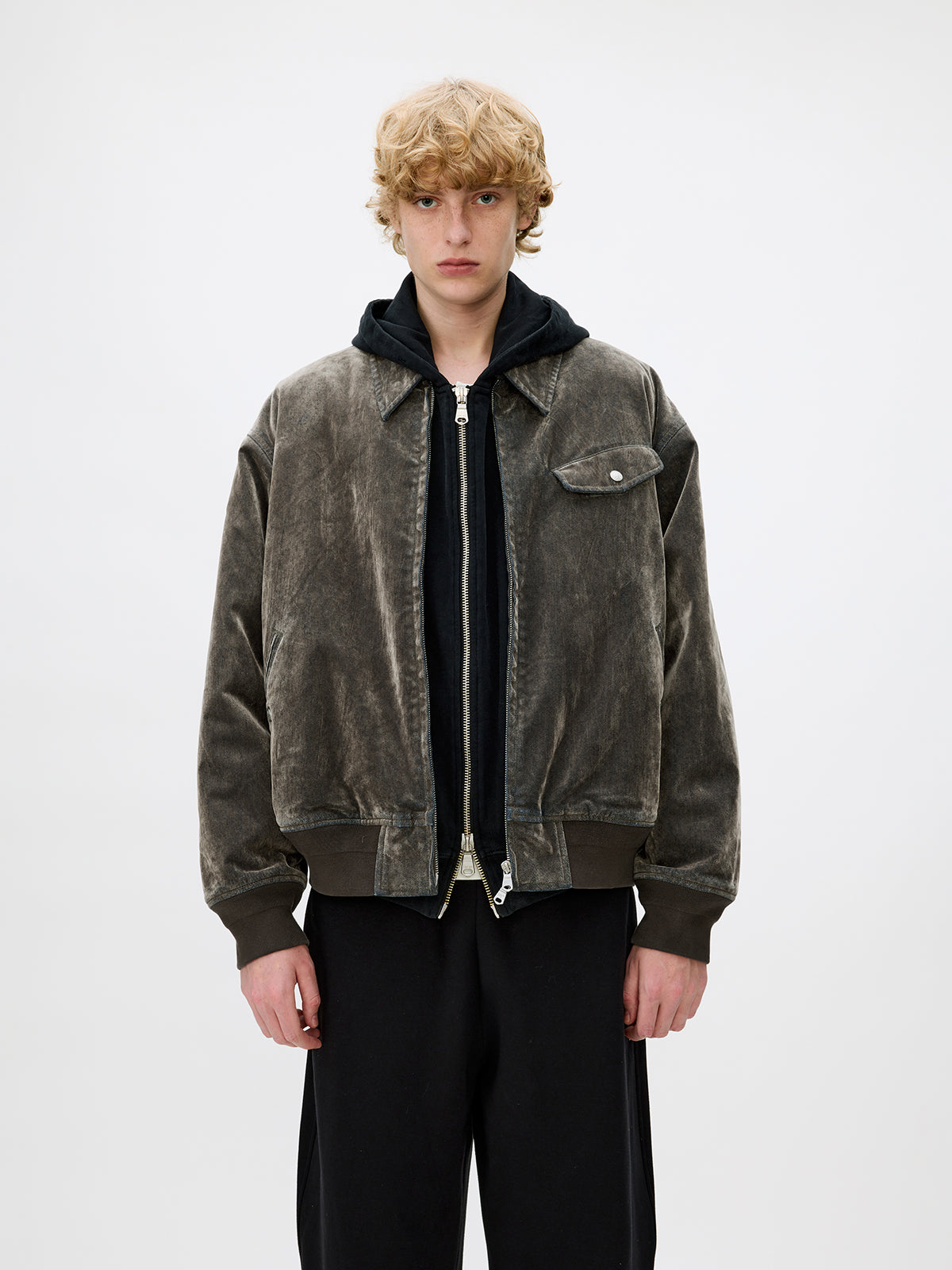 Flock Denim Bomber Jacket