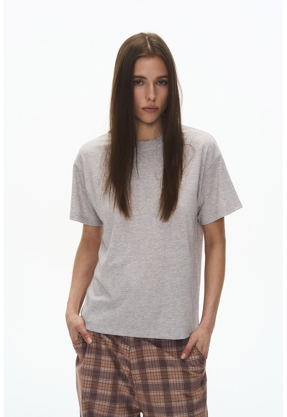 Unisex Drop-Shoulder Slim-Fit T-Shirt