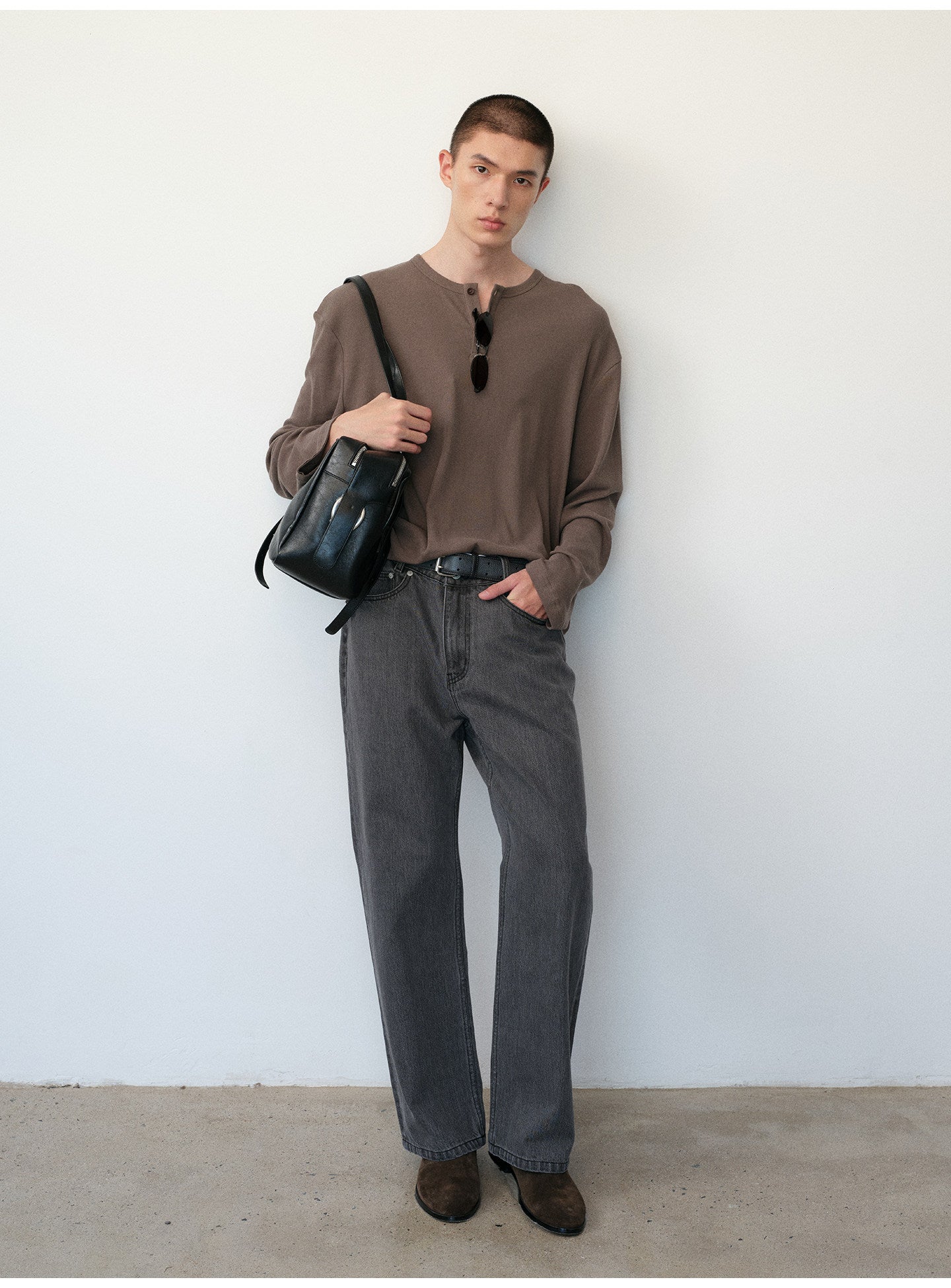String-Dyed Slim-Fit Jeans