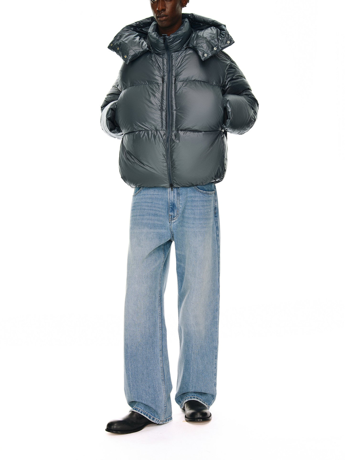Detachable Hood Puffer Down Jacket