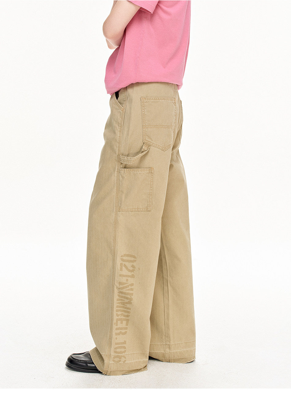 Vintage-style Straight-Leg Pants