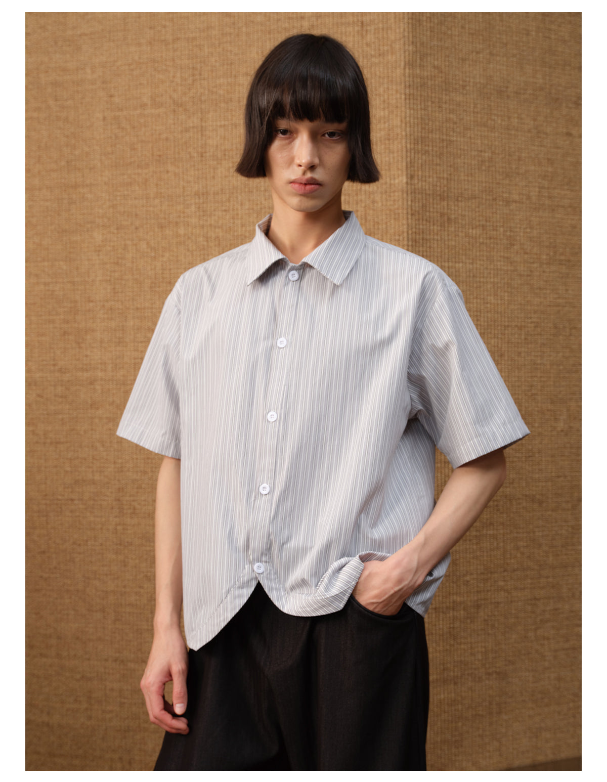 Curved Stripe Shirt