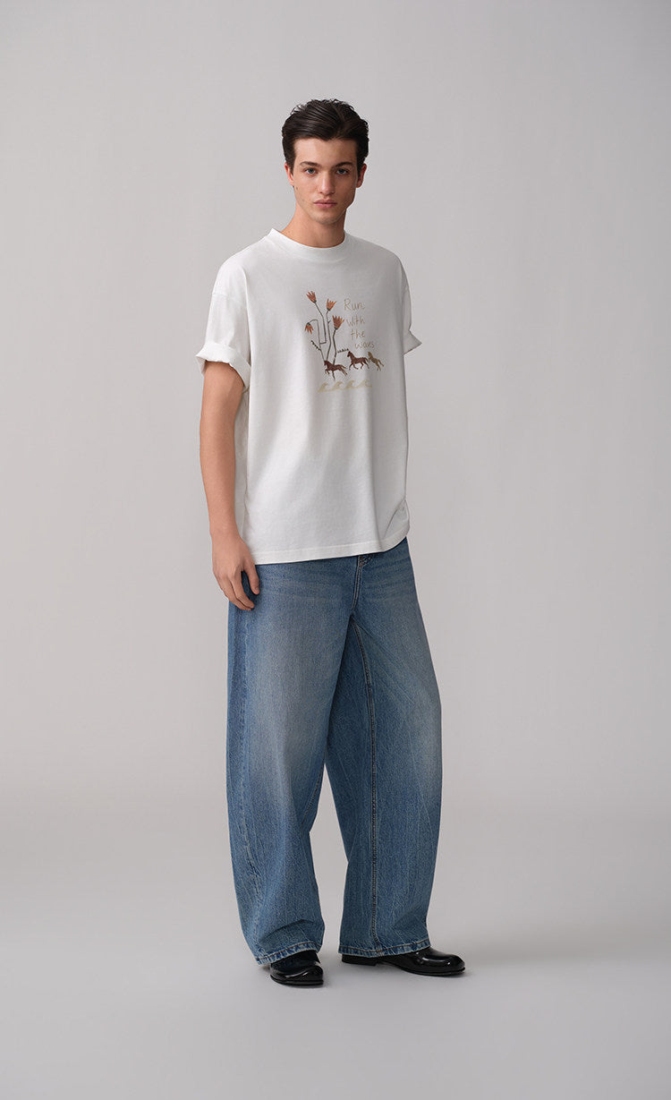 Vintage Washed Scimitar Jeans