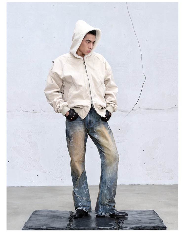 Heavy Canvas Mink Fur Jacket