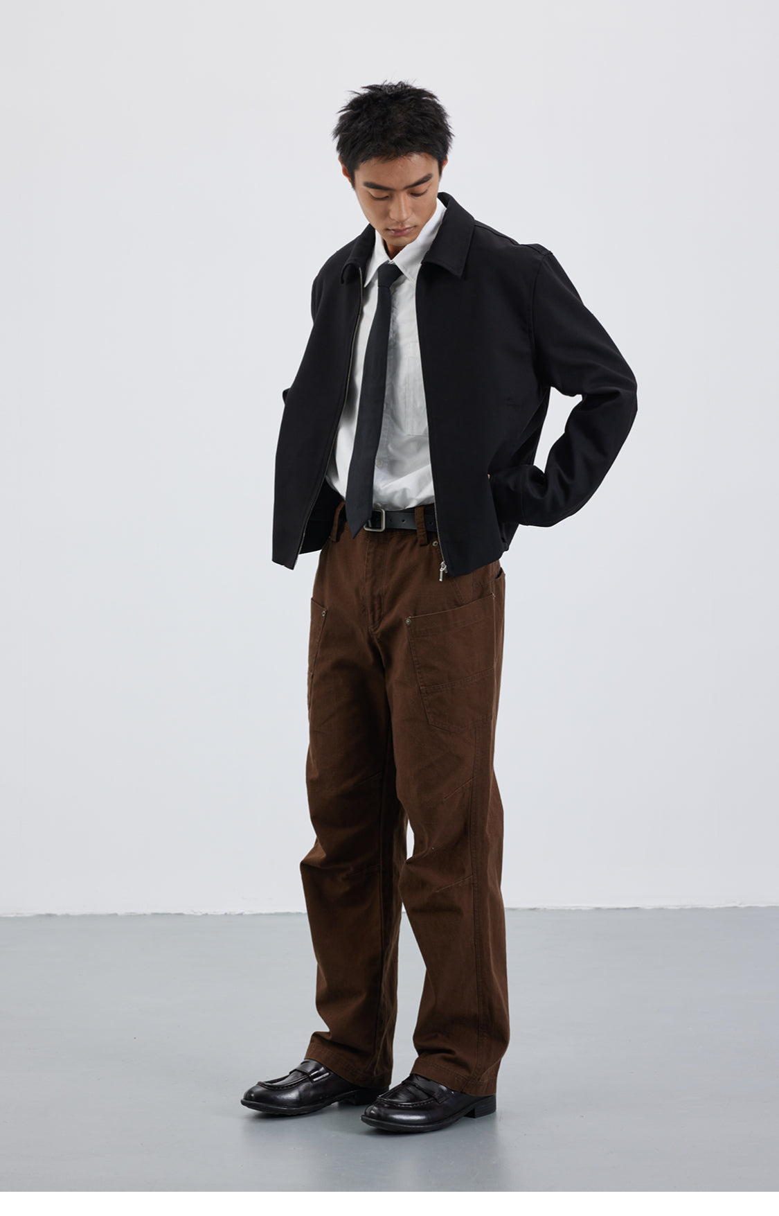 Wool-blend classic jacket