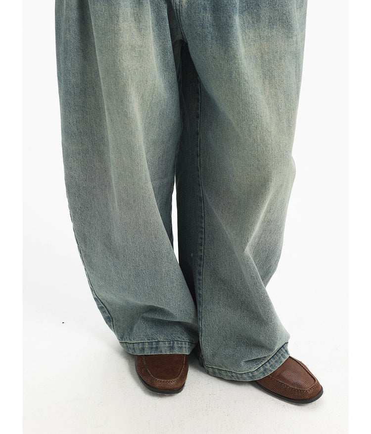 Wide Leg Scimitar Jeans