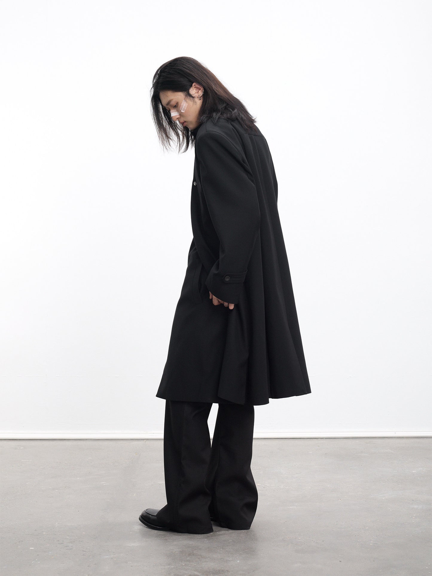Faux Two-Piece Trench Coat