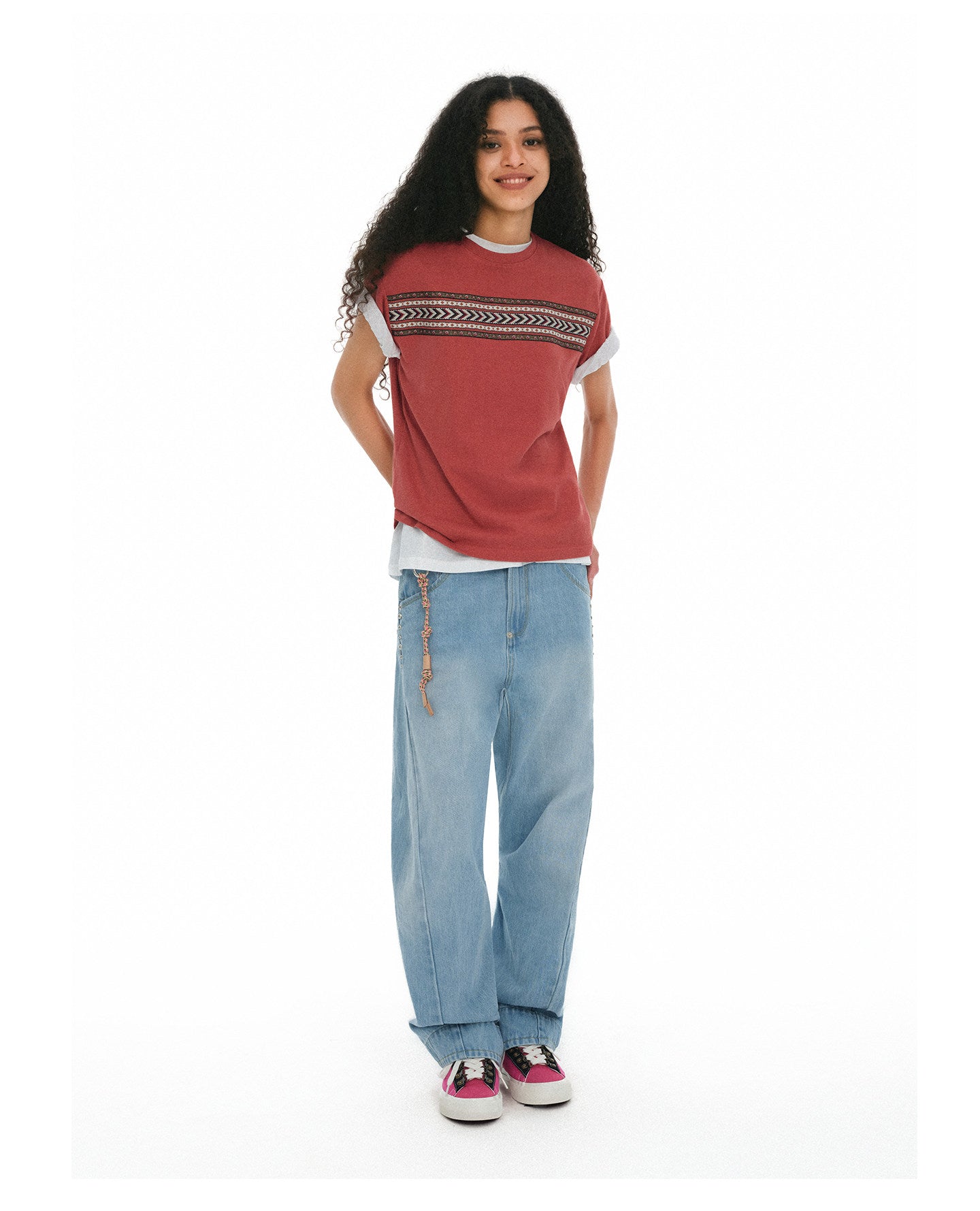 Regular-Shoulder Slim-Fit T-Shirt