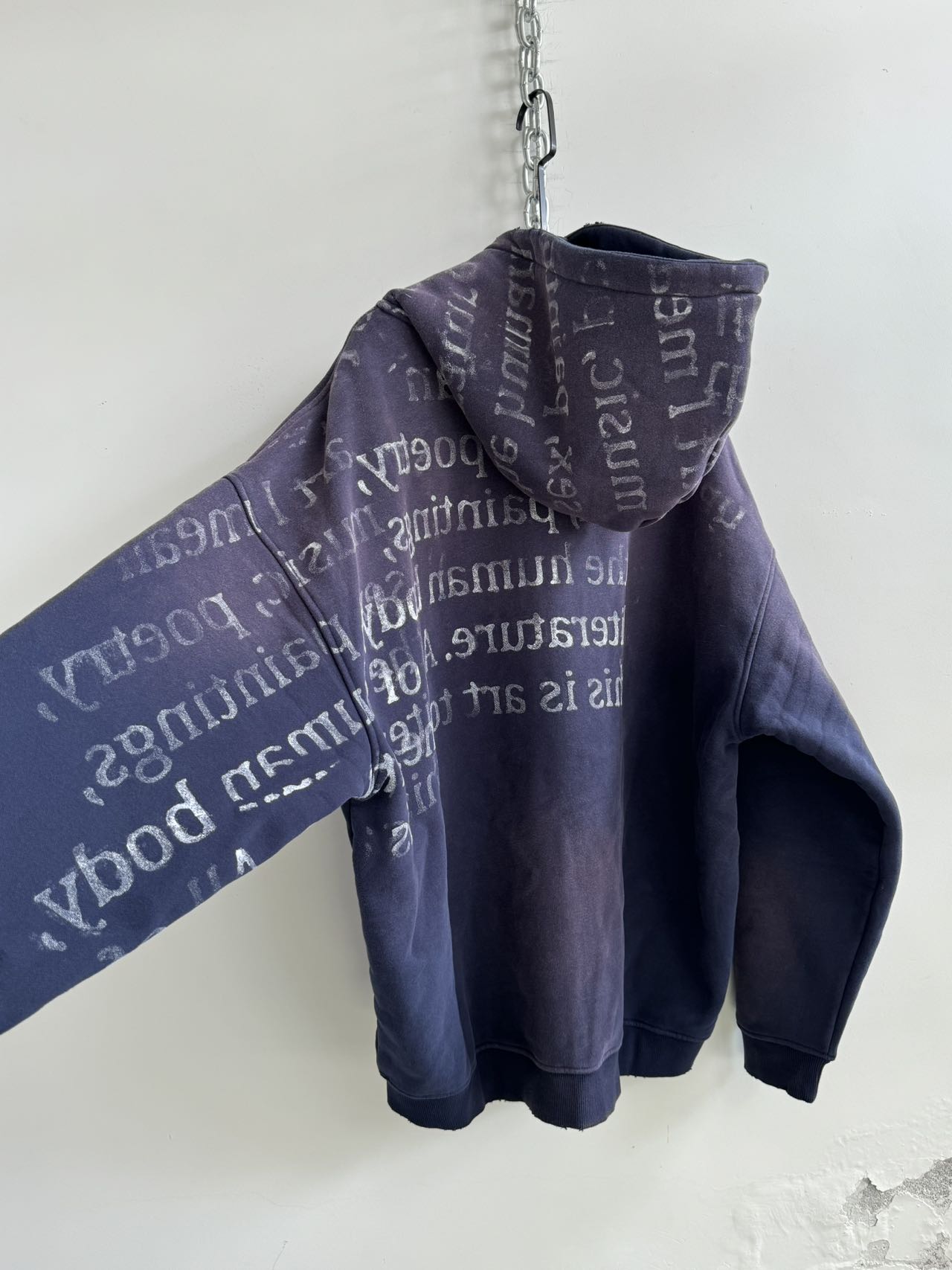Unisex Damaged spray-dyed hoodie