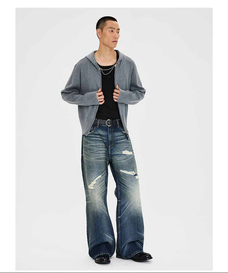 Hooded Cardigan with Hood