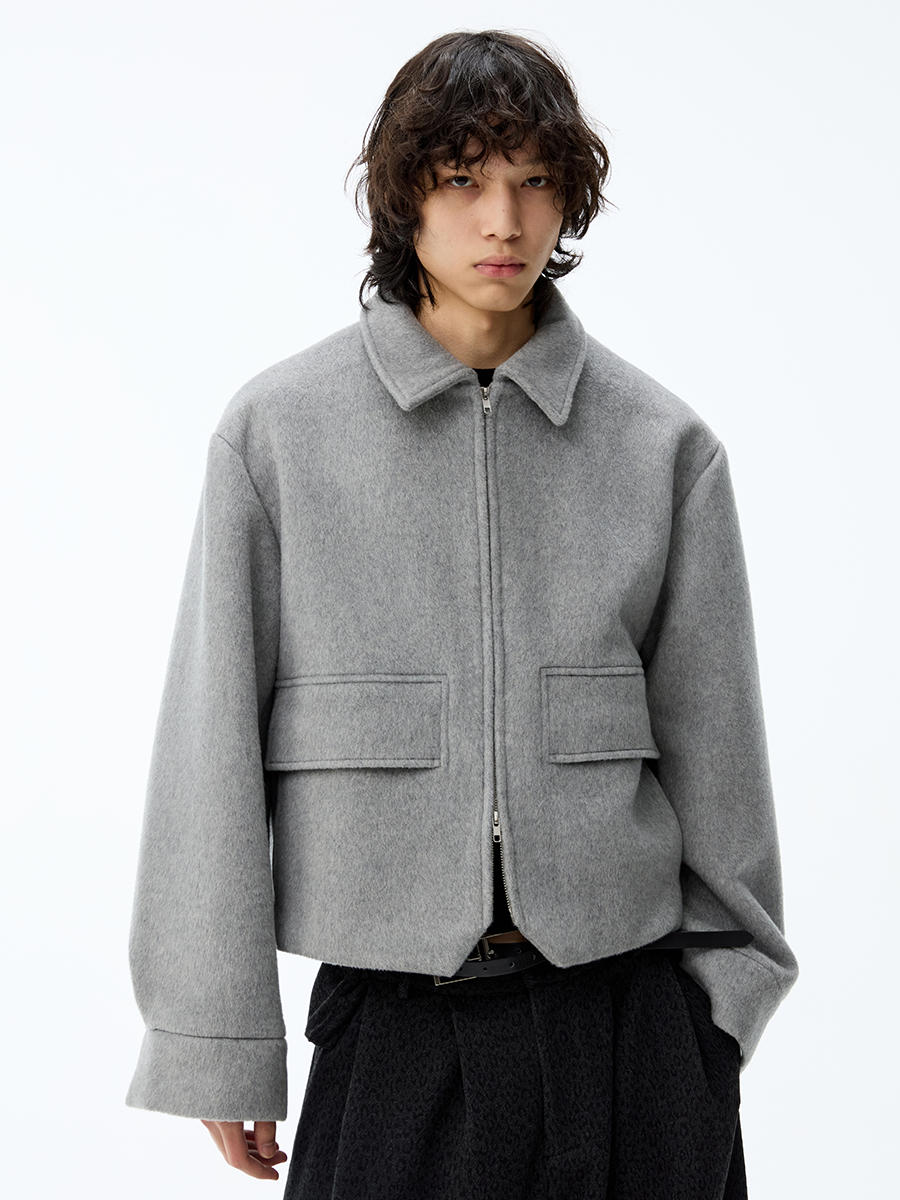 Half-Pocket Wool Jacket