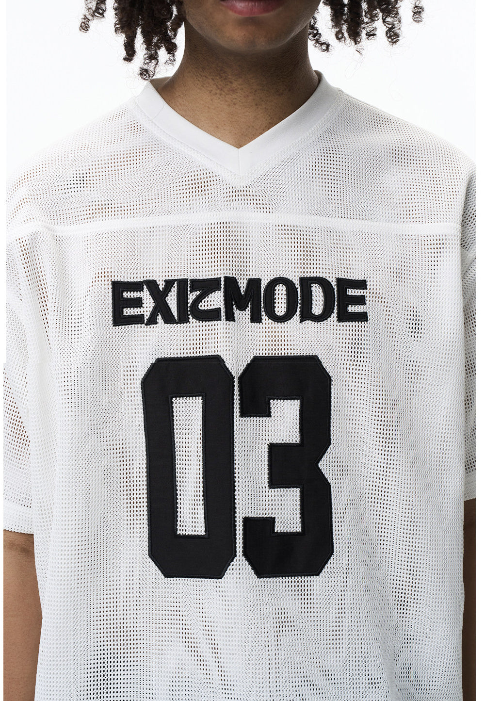 Mesh Hole Loose Fit T-shirt