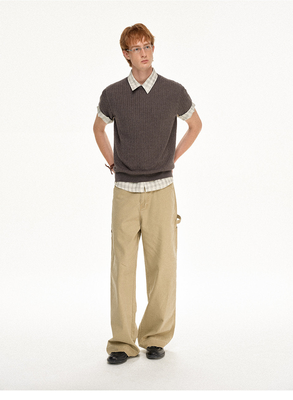 Niche Design Knit Shirt
