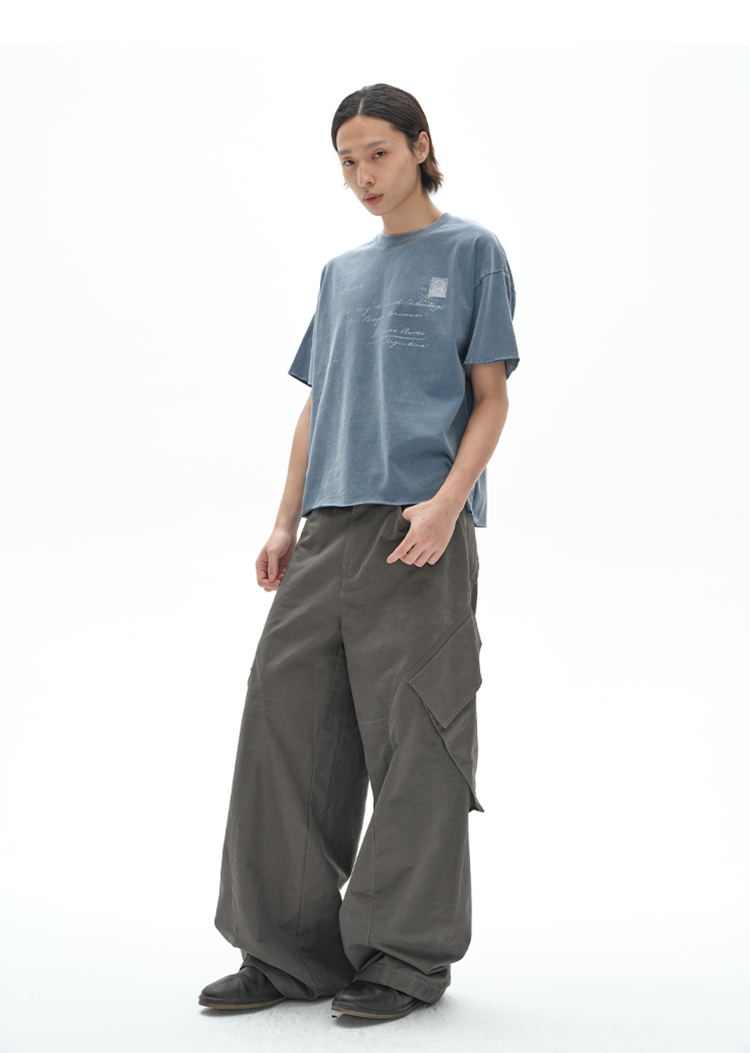 Slash Pocket Casual Pants