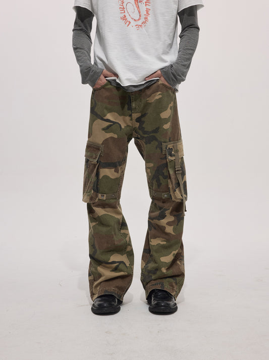 Work Pants with Webbing Wash Finish