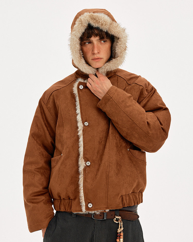 Hooded Mountain Carving Jacket