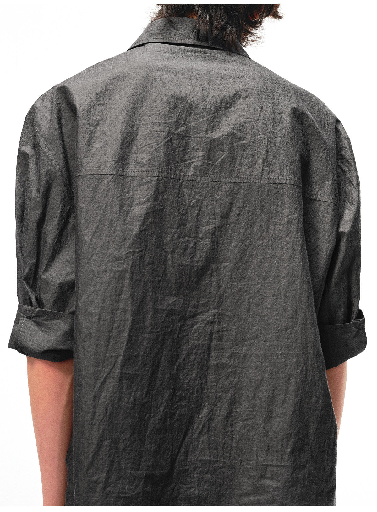 Half-Zip Patch-Pocket Shirt