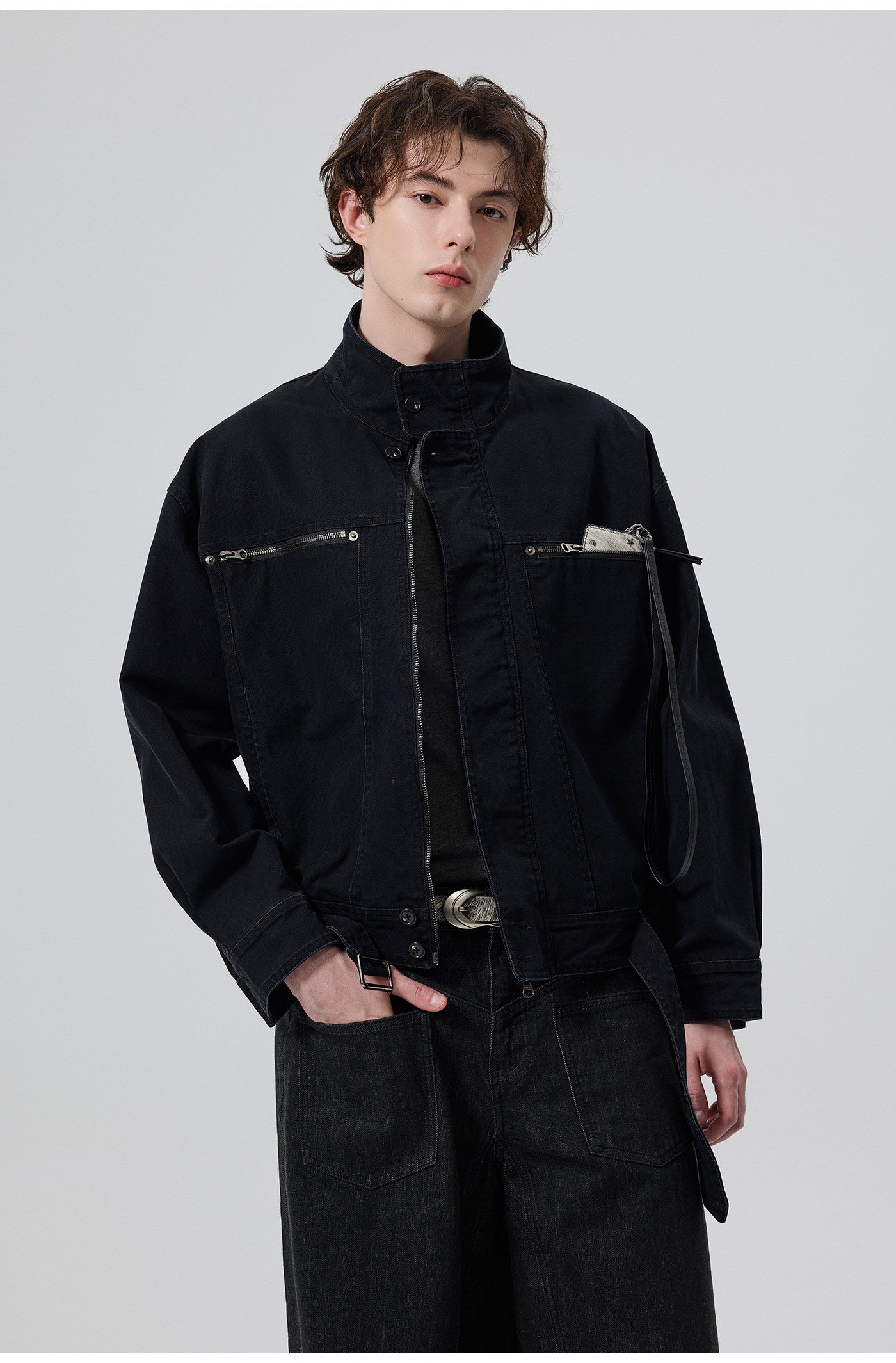 Stand Collar Harrington Jacket