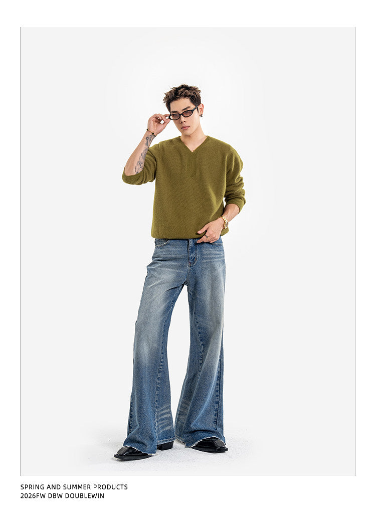 Wool V-neck Sweater